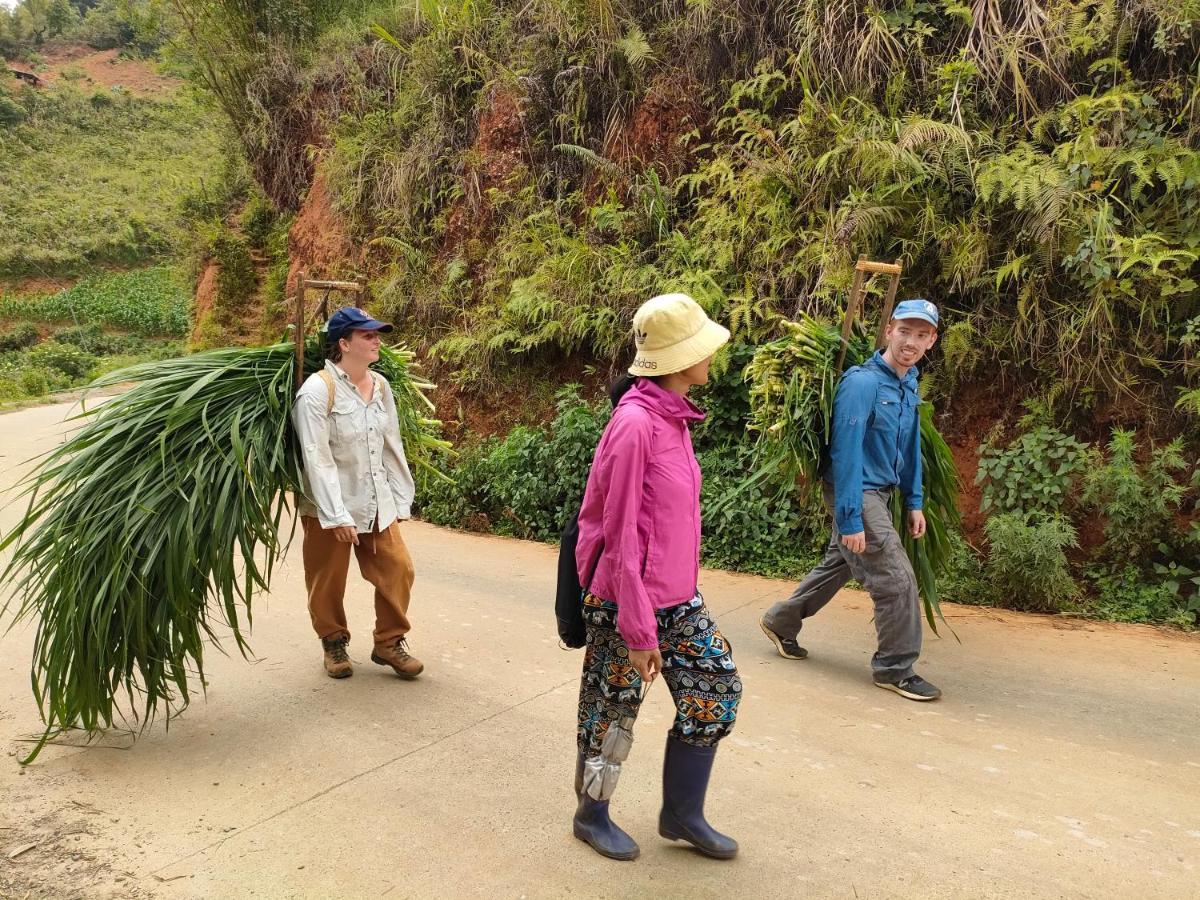 Indigenous Homestay- Trek- Food- Bus Mu Cang Chai Extérieur photo